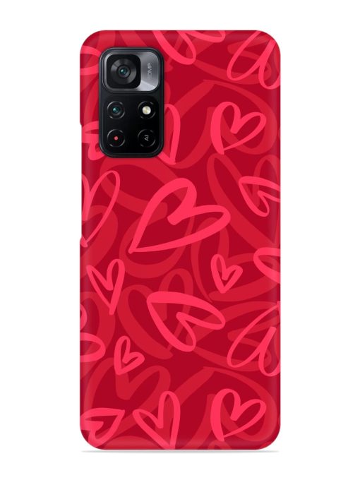 Seamless Romantic Pattern Snap Case for Poco M4 Pro (5G) Zapvi