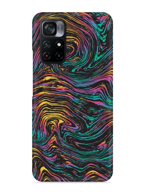 Abstract Liquid Colors Snap Case for Poco M4 Pro (5G) Zapvi