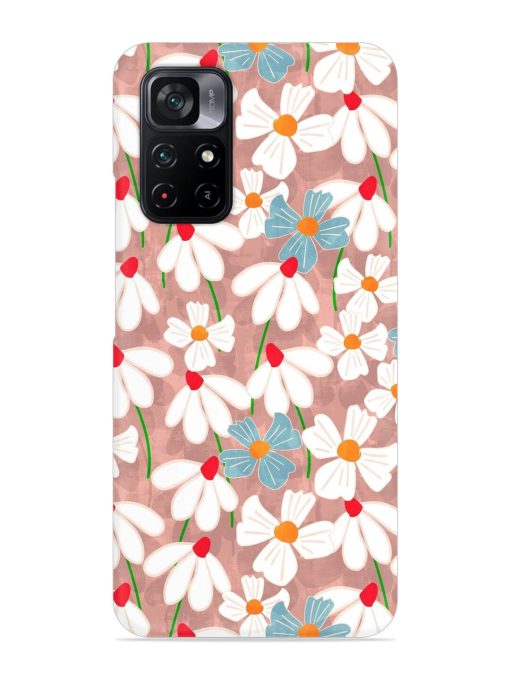 Abstract Petal Flowers Snap Case for Poco M4 Pro (5G) Zapvi