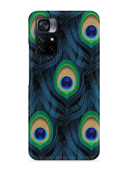 Seamless Pattern Peacock Snap Case for Poco M4 Pro (5G) Zapvi