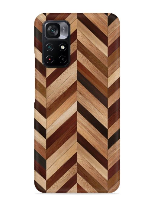 Seamless Wood Parquet Snap Case for Poco M4 Pro (5G) Zapvi