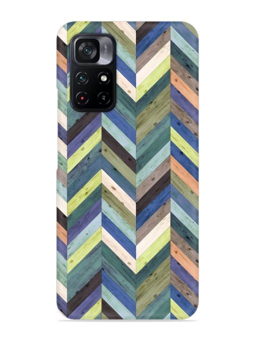 Chevron Random Color Snap Case for Poco M4 Pro (5G) Zapvi