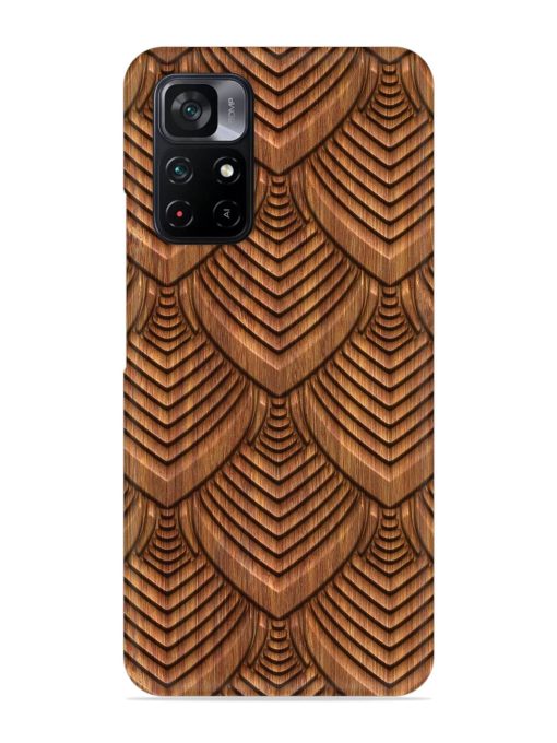 Carved Pattern On Snap Case for Poco M4 Pro (5G) Zapvi