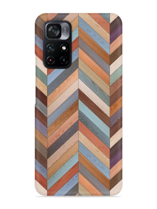 Seamless Wood Parquet Snap Case for Poco M4 Pro (5G) Zapvi