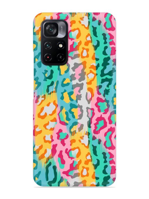 Seamless Vector Colorful Snap Case for Poco M4 Pro (5G) Zapvi