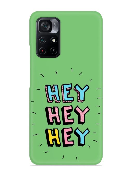 Hey Vector Cartoon Snap Case for Poco M4 Pro (5G)