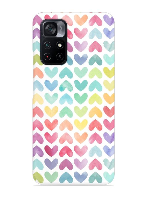 Seamless Colorful Watercolor Snap Case for Poco M4 Pro (5G) Zapvi