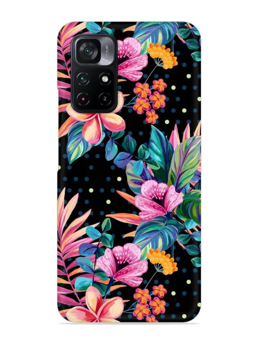 Seamless Floral Pattern Snap Case for Poco M4 Pro (5G) Zapvi