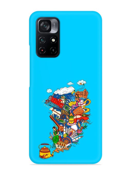 Vector Design Indian Snap Case for Poco M4 Pro (5G) Zapvi