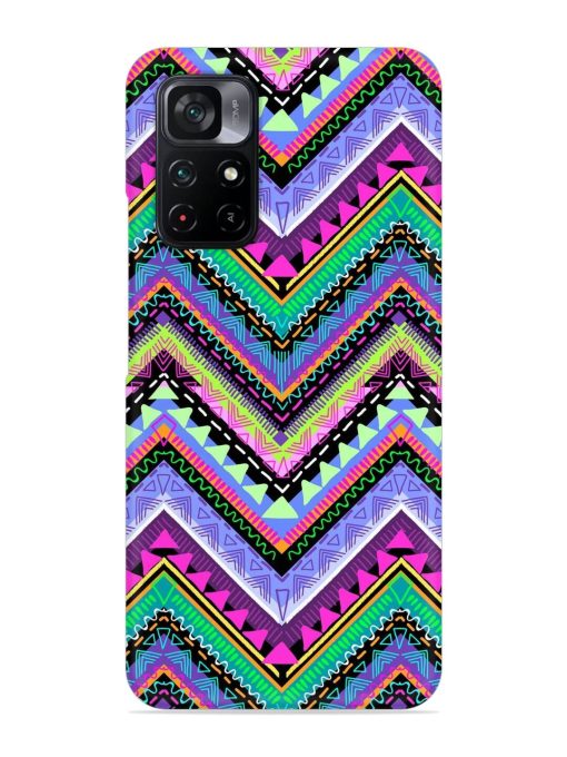 Tribal Aztec Print Snap Case for Poco M4 Pro (5G) Zapvi