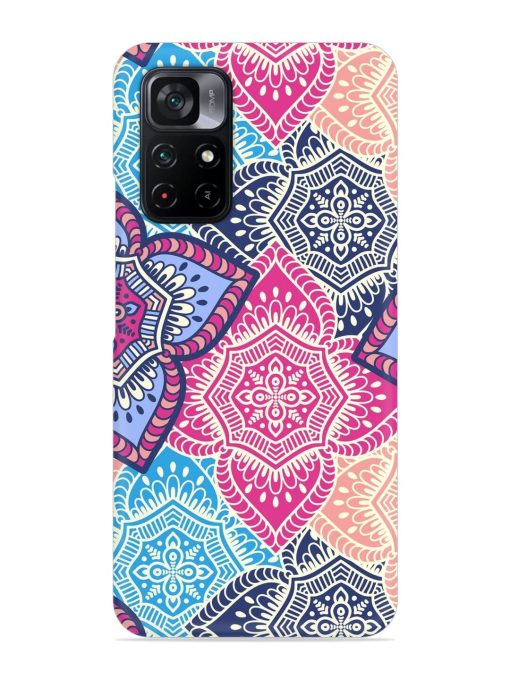 Ethnic Floral Seamless Snap Case for Poco M4 Pro (5G) Zapvi