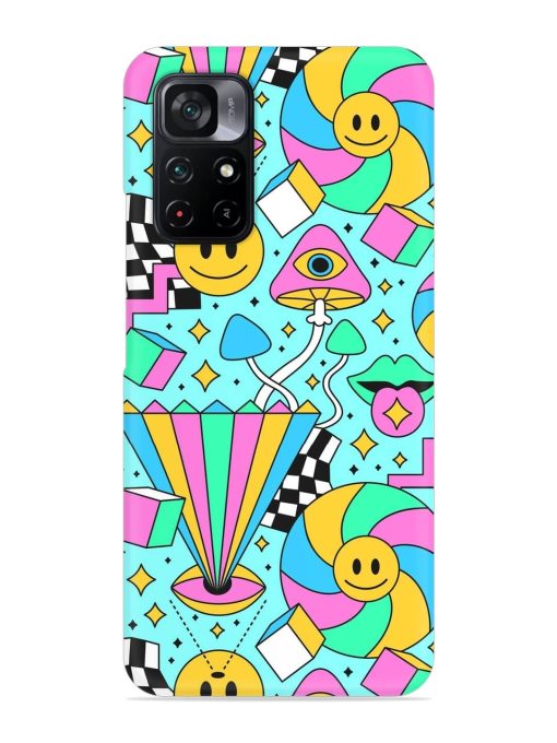 Trippy Rainbow 60S Snap Case for Poco M4 Pro (5G) Zapvi