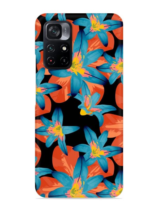 Philippine Flowers Seamless Snap Case for Poco M4 Pro (5G) Zapvi