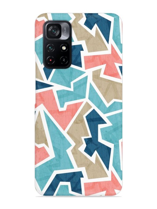 Vintage Geometric Triangle Snap Case for Poco M4 Pro (5G) Zapvi