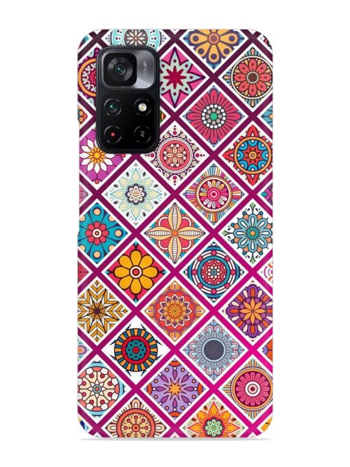 Seamless Tile Pattern Snap Case for Poco M4 Pro (5G)