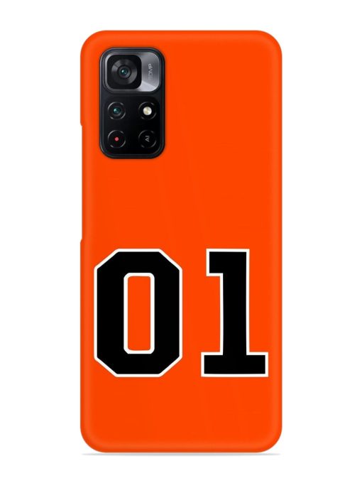 01 Number Snap Case for Poco M4 Pro (5G) Zapvi