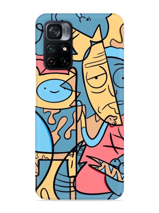 Silly Face Doodle Snap Case for Poco M4 Pro (5G)