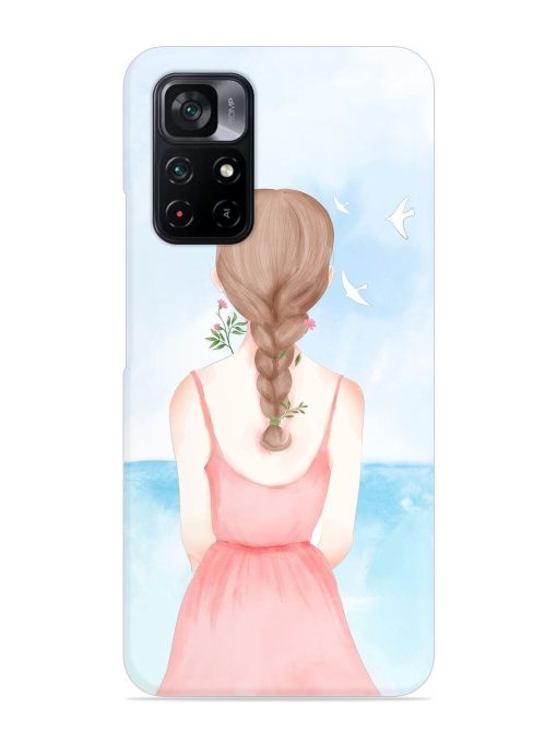 Watercolor Girl Vector Snap Case for Poco M4 Pro (5G) Zapvi