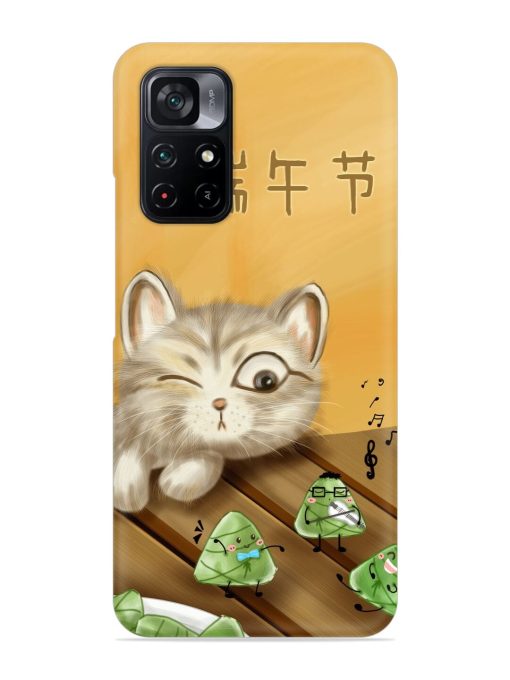 Cat Scorpion Dancing Snap Case for Poco M4 Pro (5G) Zapvi