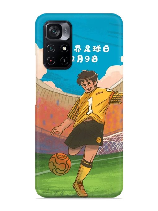 Soccer Kick Snap Case for Poco M4 Pro (5G) Zapvi