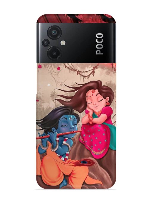 Radhe Krishna Water Art Snap Case for Poco M5 Zapvi