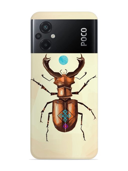 Stag Beetle Vector Snap Case for Poco M5 Zapvi