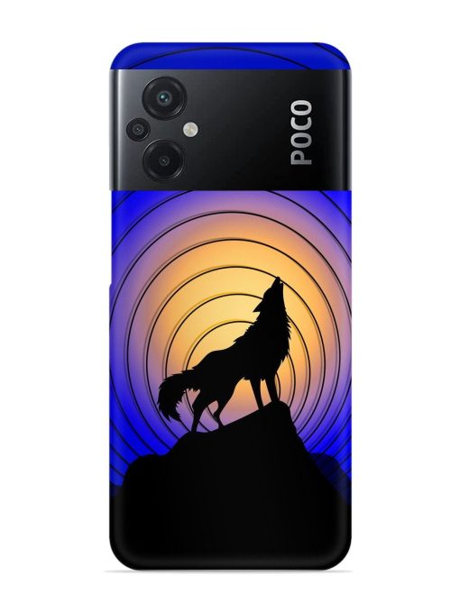 Fox Roaring Design Snap Case for Poco M5 Zapvi