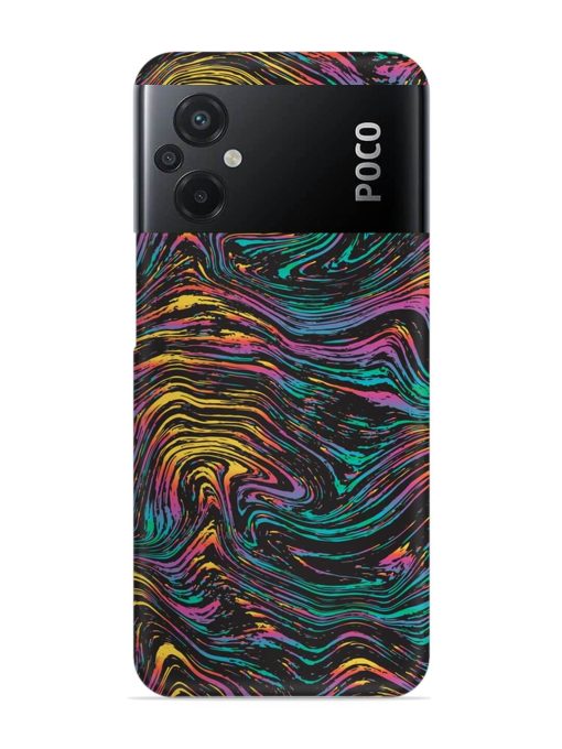 Abstract Liquid Colors Snap Case for Poco M5 Zapvi