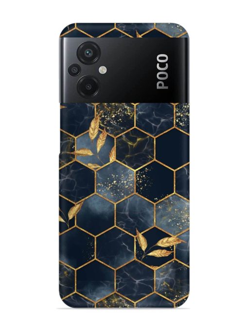 Marble Hexagon Seamless Snap Case for Poco M5