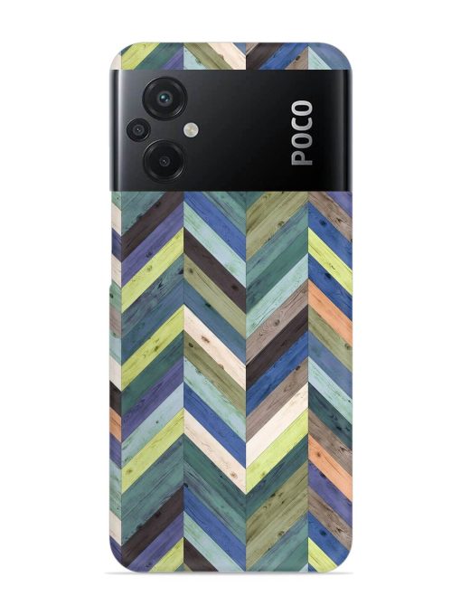 Chevron Random Color Snap Case for Poco M5 Zapvi