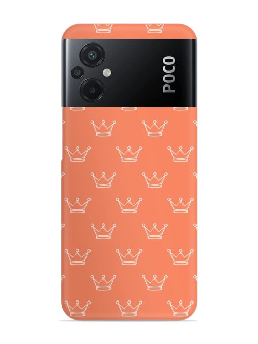 Hand Drawn Crown Snap Case for Poco M5 Zapvi