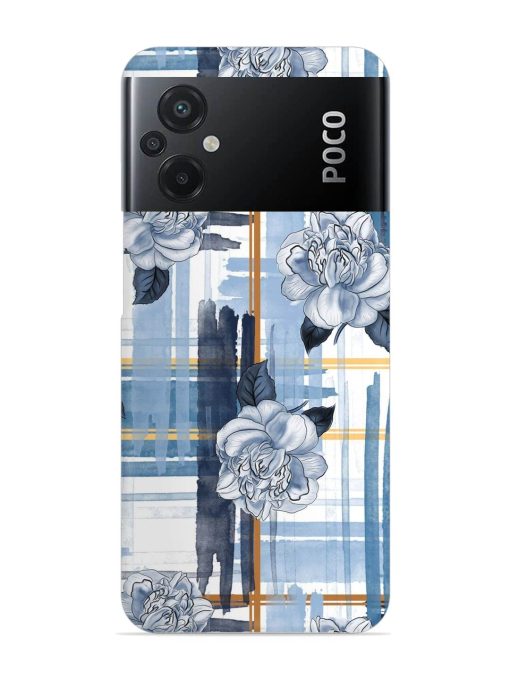 Watercolor Pattern Rose Snap Case for Poco M5 Zapvi