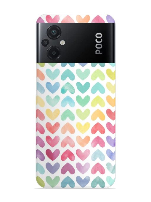 Seamless Colorful Watercolor Snap Case for Poco M5 Zapvi