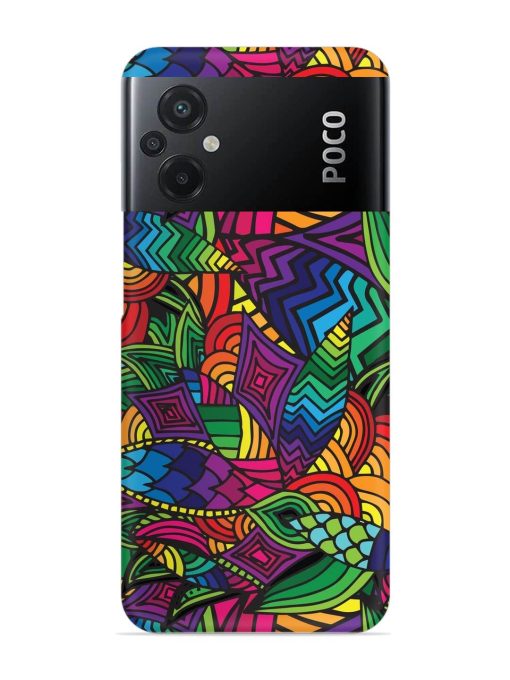 Abstract Multicolor Seamless Snap Case for Poco M5