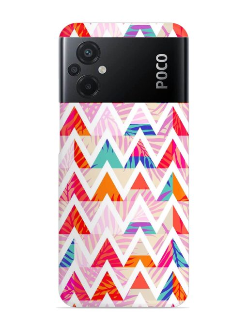 Abstract Triangle Background Snap Case for Poco M5