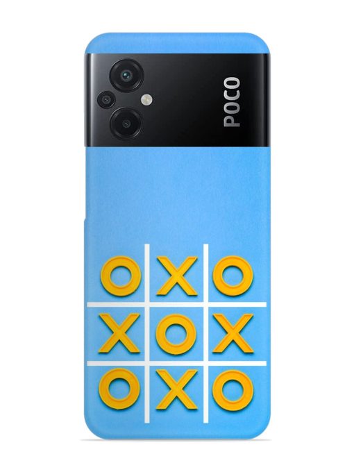 Yellow Plastic Crosses Snap Case for Poco M5