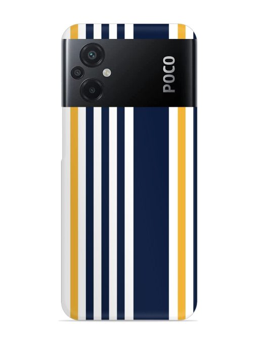 Seamless Stripe Pattern Snap Case for Poco M5 Zapvi