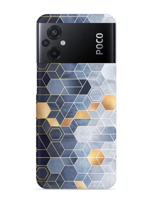 Geometric Abstraction Hexagons Snap Case for Poco M5 Zapvi