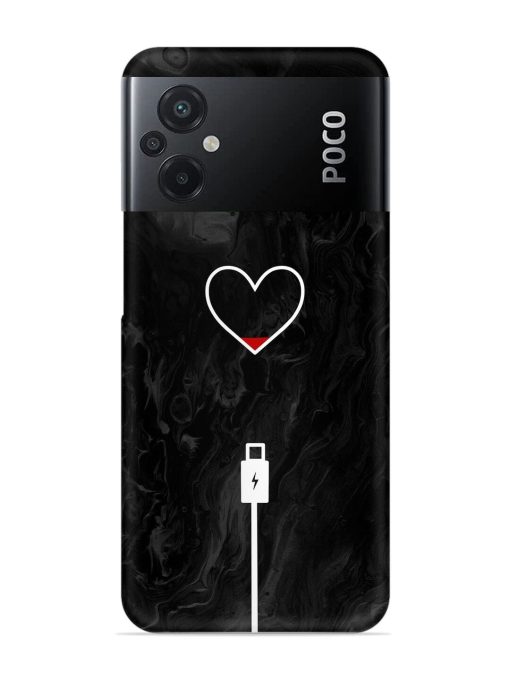 Heart Charging Vector Snap Case for Poco M5 Zapvi