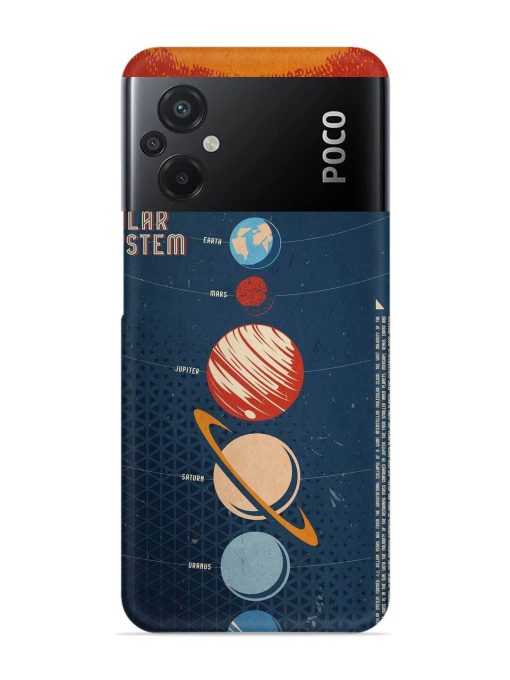 Solar System Vector Snap Case for Poco M5 Zapvi