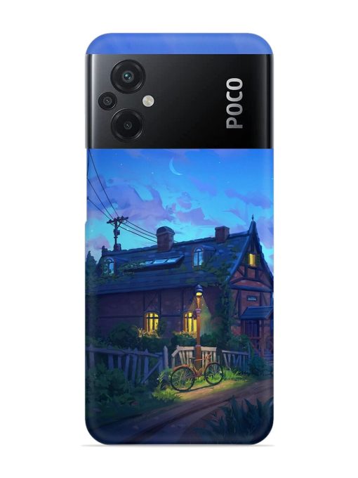 Beautiful Village House Snap Case for Poco M5 Zapvi