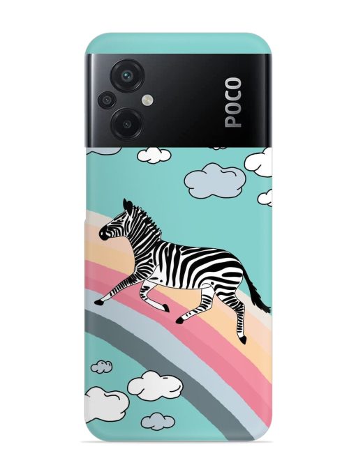 Running Zebra Snap Case for Poco M5 Zapvi