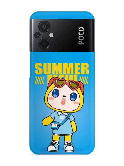 Summer Mew Cartoon Snap Case for Poco M5 Zapvi