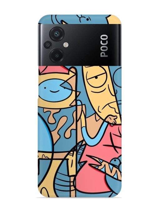 Silly Face Doodle Snap Case for Poco M5 Zapvi