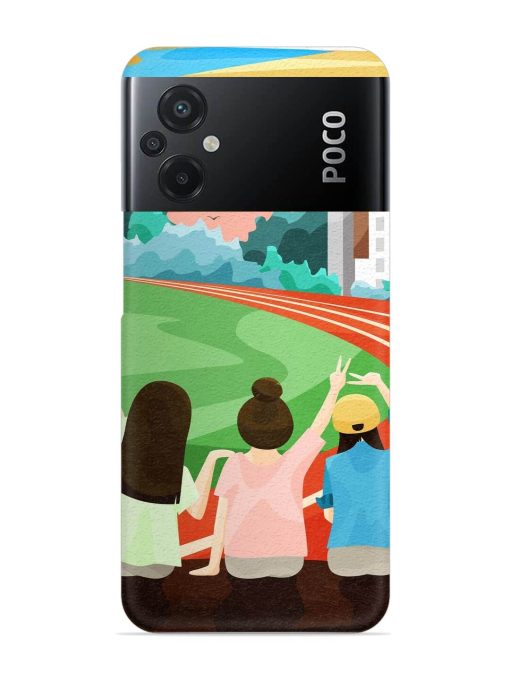 School Playground Snap Case for Poco M5 Zapvi