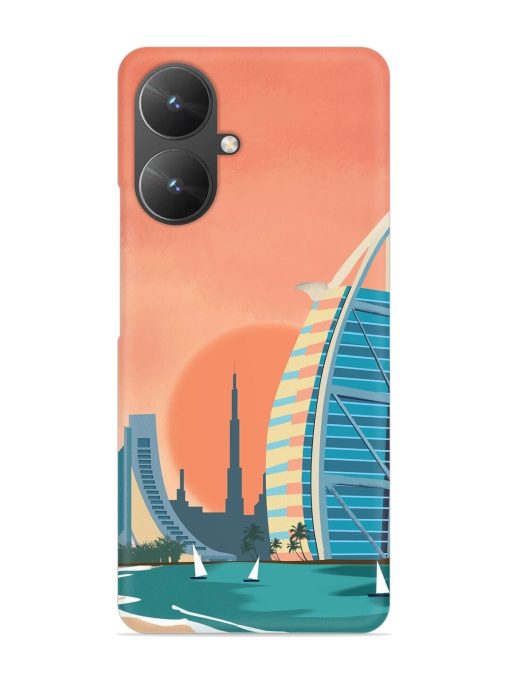 Dubai Architectural Scenery Snap Case for Poco M6 (5G) Zapvi