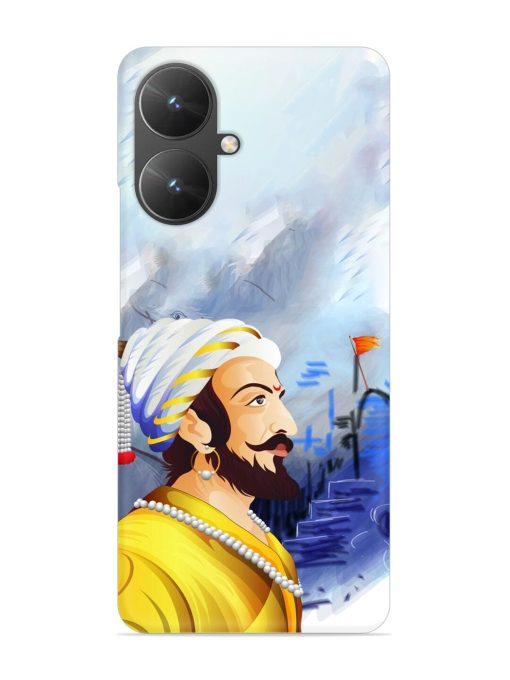 Shivaji Maharaj Color Paint Art Snap Case for Poco M6 (5G) Zapvi