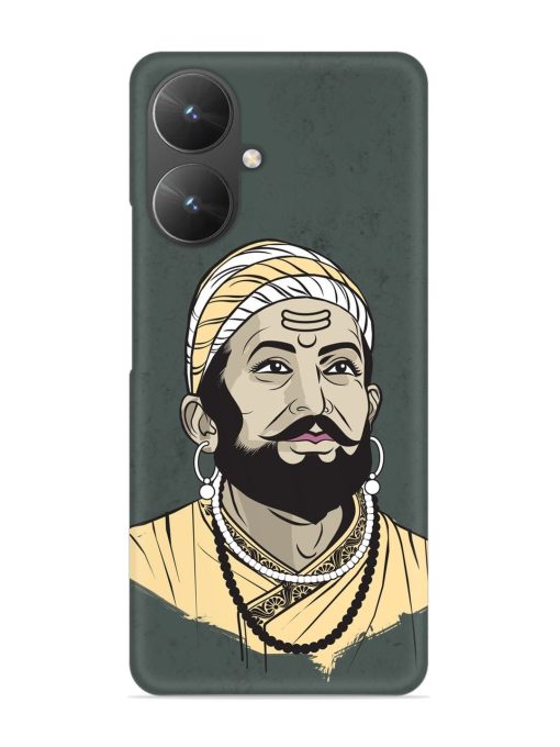 Shivaji Maharaj Vector Art Snap Case for Poco M6 (5G) Zapvi