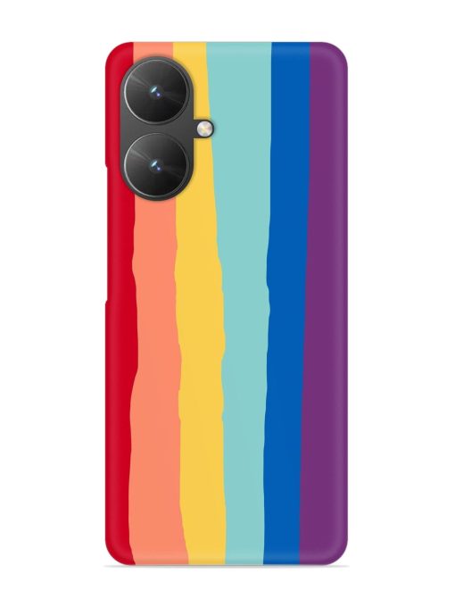 Rainbow Genuine Liquid Snap Case for Poco M6 (5G) Zapvi