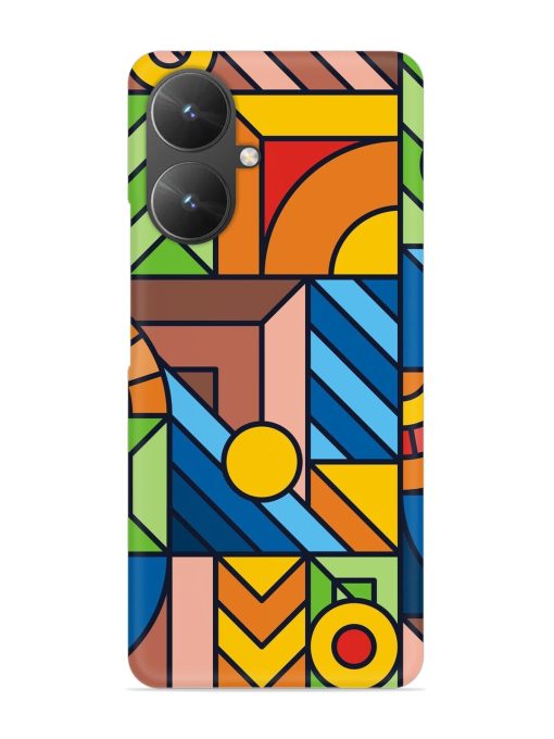 Colorful Geometric Snap Case for Poco M6 (5G) Zapvi